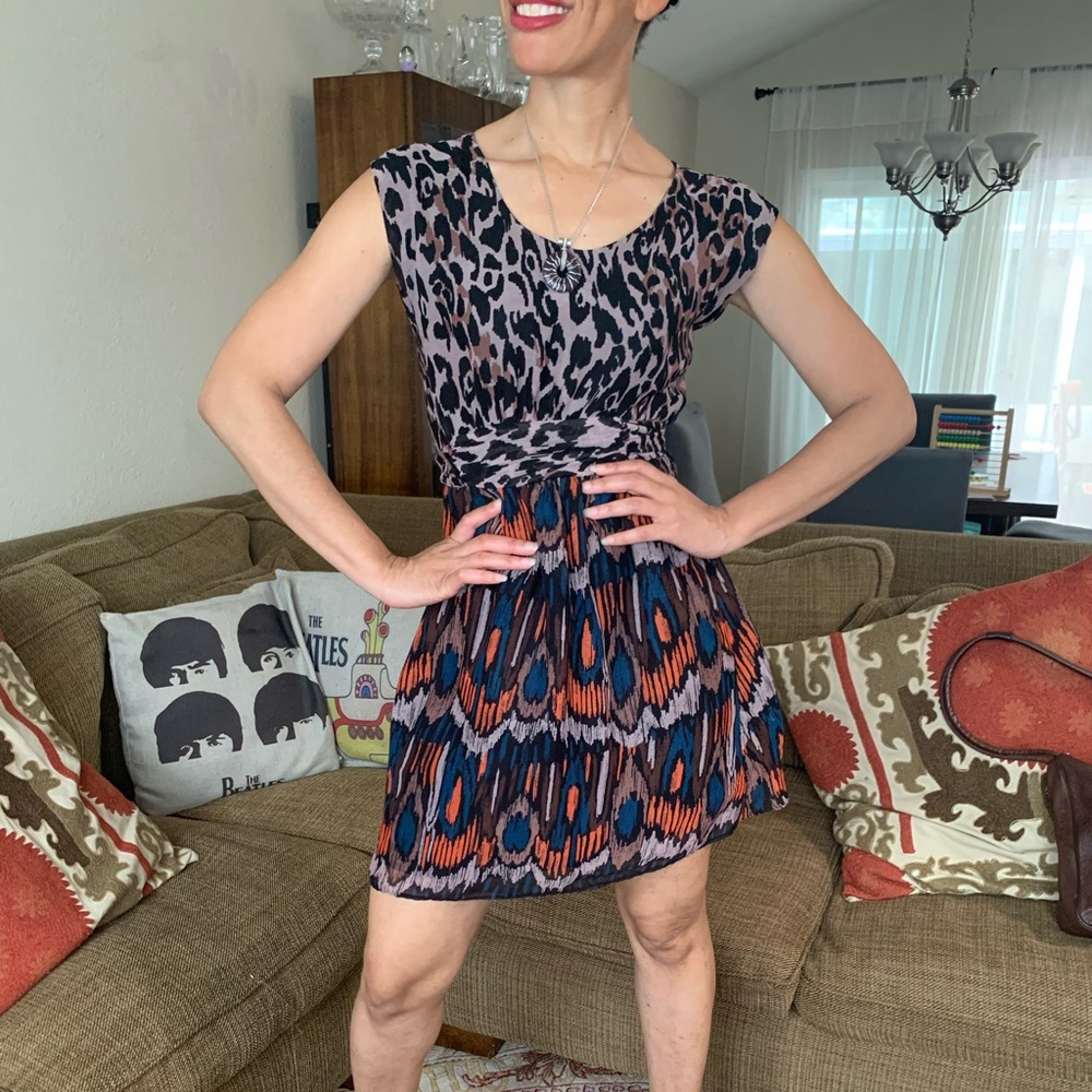 Animal print lightweight dress Sz S